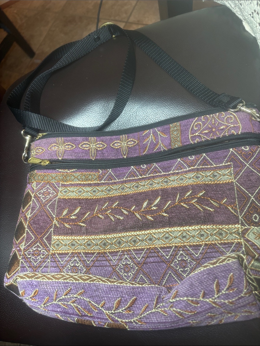 Danny K large zipper purse